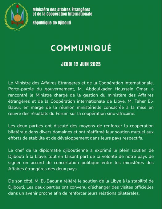 Communiqué n°2 du jeudi 12 juin 2025