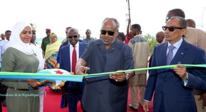 Je souhaite que ce campus puisse véhiculer notre devise d’unité, d’égalité et de paix", déclare le président Guelleh
