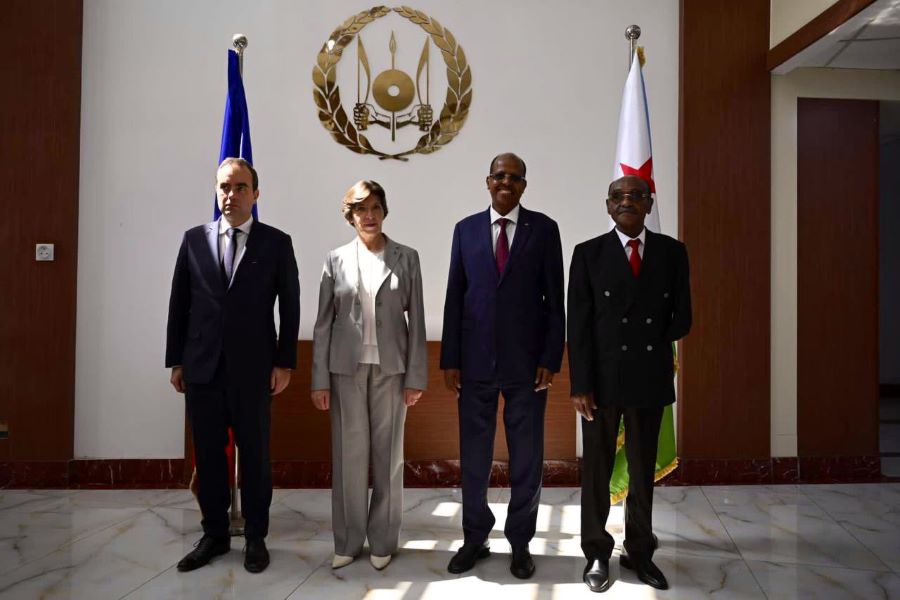 Le chef de la diplomatie djiboutienne reçoit les ministres français des Affaires étrangères et des Armées en visite de travail à Djibouti