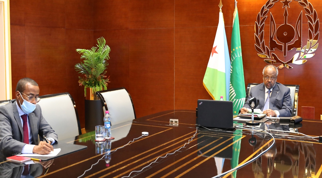 Sommet de l’UA : Le Président Guelleh prône le recours au dialogue pour promouvoir la paix et la stabilité en Afrique