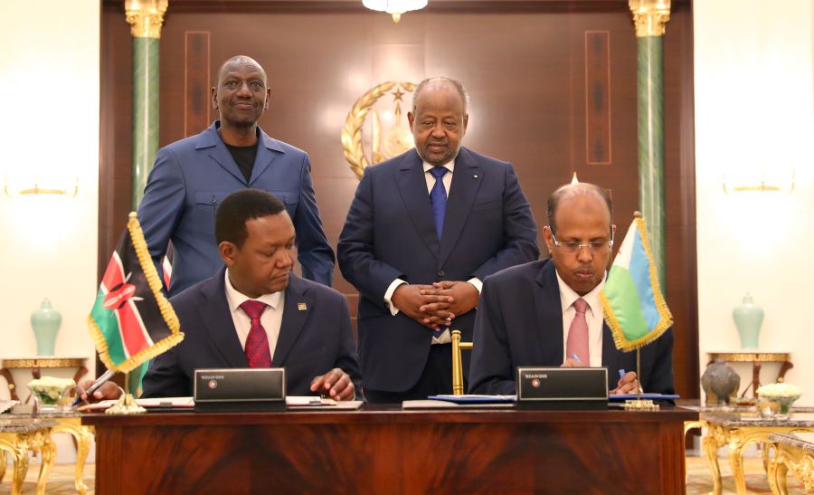 Le Président kenyan achève sa visite d’Etat de 48 heures à Djibouti