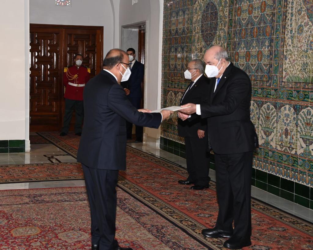 Djibouti/Algérie : L'ambassadeur Mousseid Yahya présente ses lettres de créances au président Abdelmadjid Tebboune
