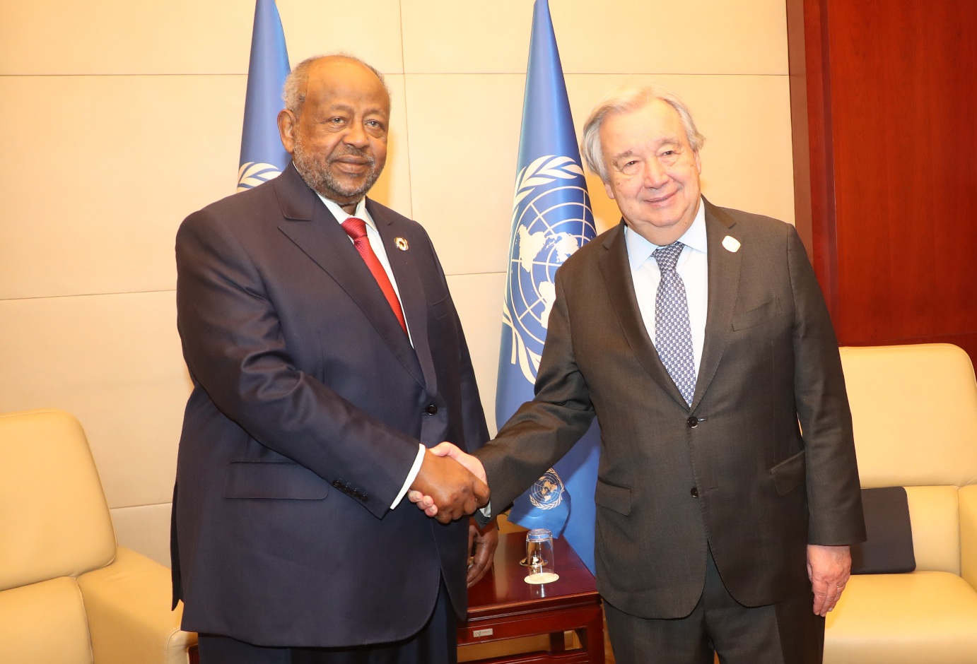 Entretien fructueux entre le Président Guelleh et le Secrétaire Général des Nations unies