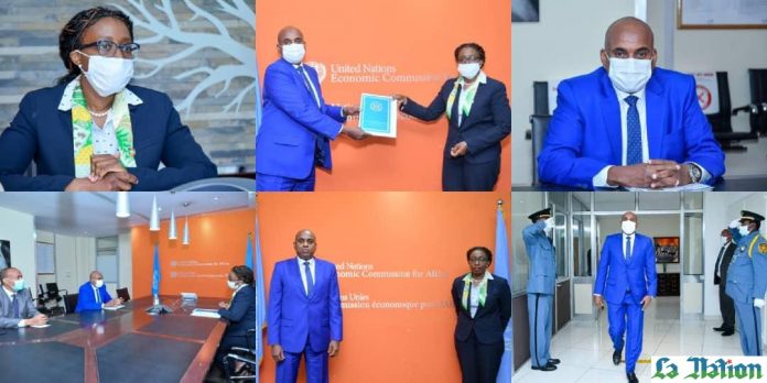 L’ambassadeur de Djibouti en Ethiopie remet ses lettres de créances à la Secrétaire Exécutive de la Commission Économique pour l’Afrique