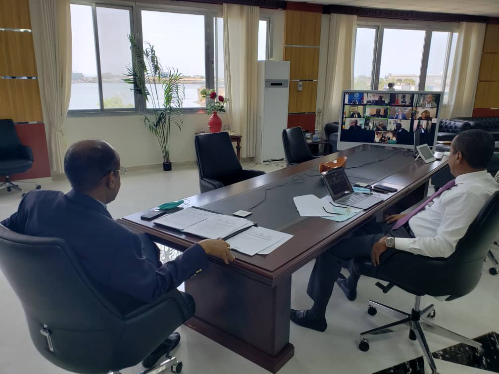 Le chef de la Diplomatie djiboutienne participe à la 997ème réunion ministérielle virtuelle du CPS sur la Libye