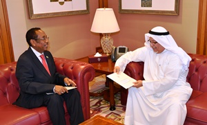 notre ambassade en koweït reçu en audience par le ministre koweïtien des affaires du diwan al-amiri