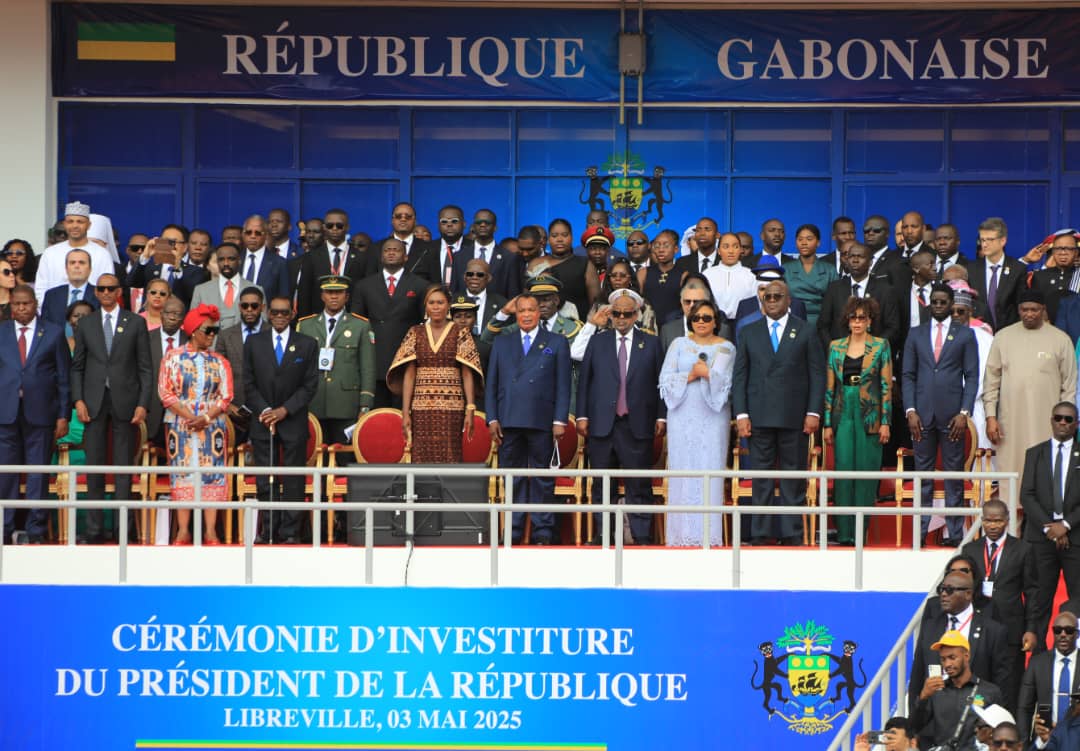 Le Président Guelleh prend part à la cérémonie d’investiture de son homologue élu du Gabon