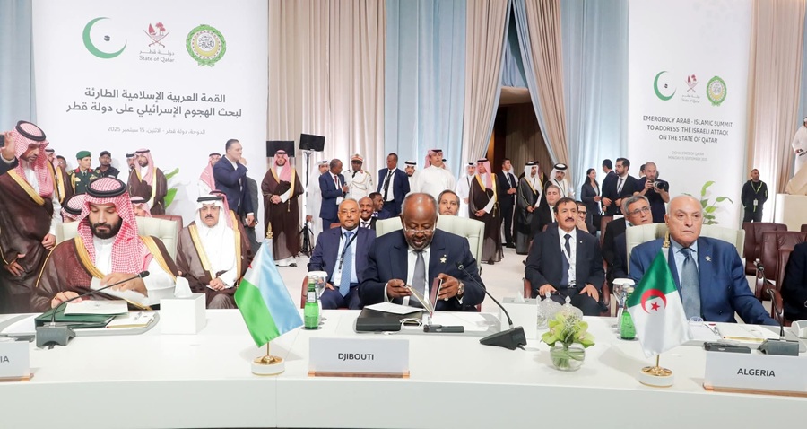 Ouverture du Sommet arabe-islamique : le Président Guelleh aux côtés de 55 dirigeants à Doha pour condamner l’attaque israélienne