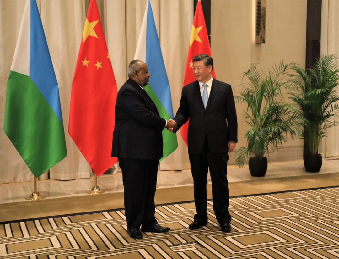 Le Président Ismail Omar Guelleh s'entretient à Ryad, en Arabie Saoudite, avec son homologue chinois Xi Jinping
