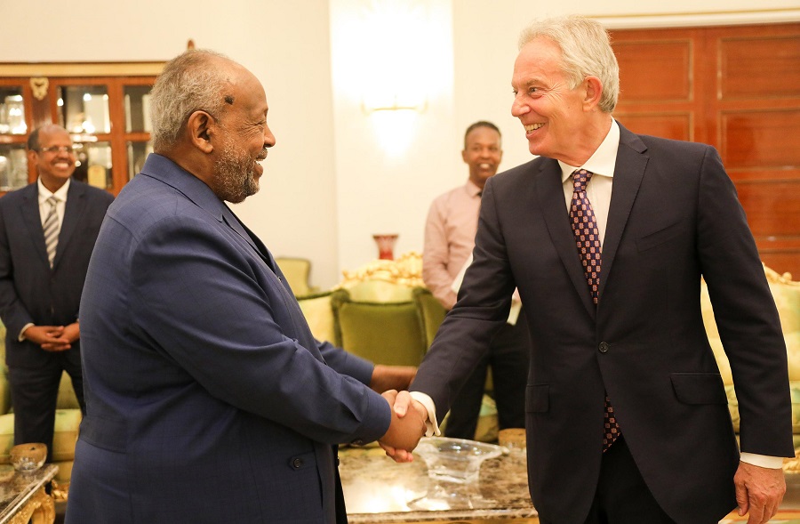 Le Président Guelleh reçoit Tony Blair, l’ancien Premier Ministre britannique