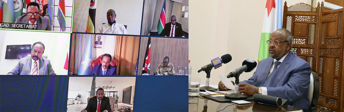 Le Président de la République prend part à un sommet de l’IGAD exclusivement consacré au Covid-19 et à son impact dans la région