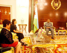 le chef de l'etat reçoit les lettres de créance des nouveaux ambassadeurs de la chine, de l'allemagne,de la corée et de la géorgie