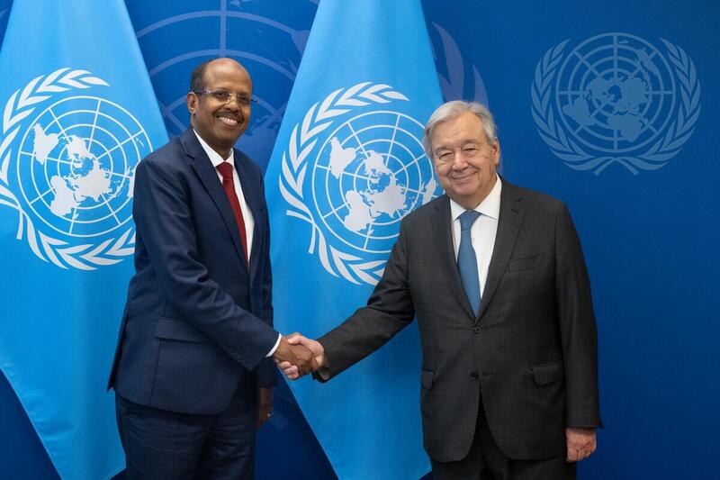 Échanges fructueux entre le chef de la diplomatie djiboutienne et le Secrétaire Général des Nations Unies