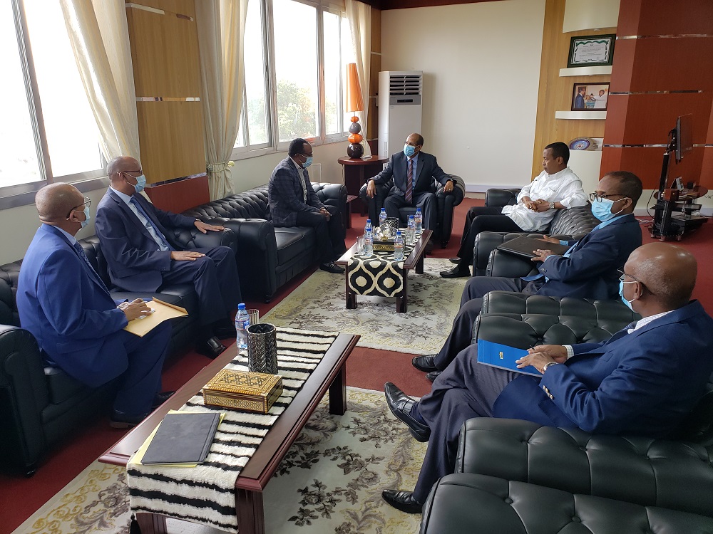 Entretien entre le chef de la Diplomatie et le vice Ministre des Affaires  Étrangère Éthiopien