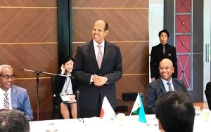 une importante délégation nationale conduite par le chef de la diplomatie en visite de travail à  tokyo