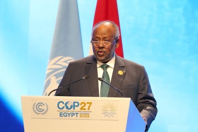 COP 27 : "Il est temps de passer des discours à l’action en réduisant de façon drastique les émissions des gaz à effet de serre", déclare le président Guelleh